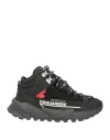Dsquared2 Man Sneakers Black Size 9 Leather, Textile Fibers In Black