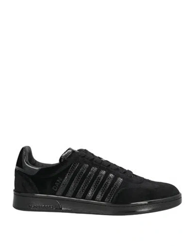 Dsquared2 Man Sneakers Black Size 12 Textile Fibers
