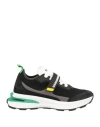 Dsquared2 Man Sneakers Black Size 11.25 Leather, Textile Fibers In Black