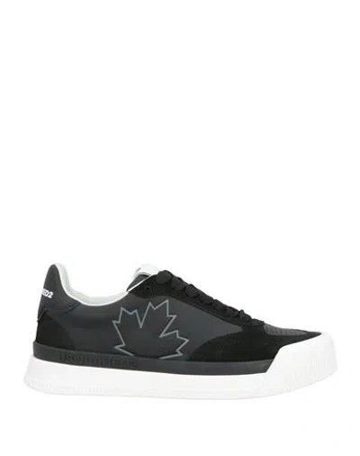 Dsquared2 Man Sneakers Black Size 7.5 Calfskin