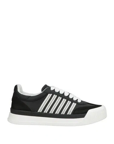 Dsquared2 Man Sneakers Black Size 8 Calfskin