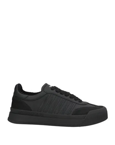 Dsquared2 Man Sneakers Black Size 8 Calfskin