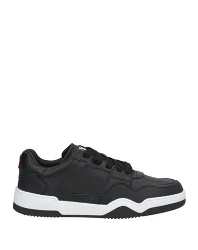 Dsquared2 Man Sneakers Black Size 9 Calfskin