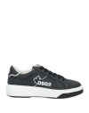 Dsquared2 Man Sneakers Black Size 9 Leather In Black