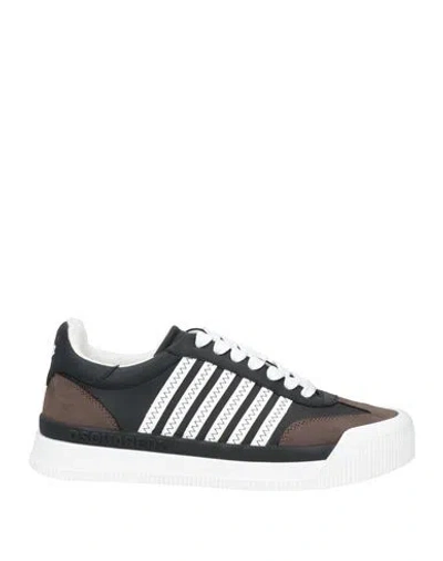 DSQUARED2 DSQUARED2 MAN SNEAKERS BLACK SIZE 9 LEATHER