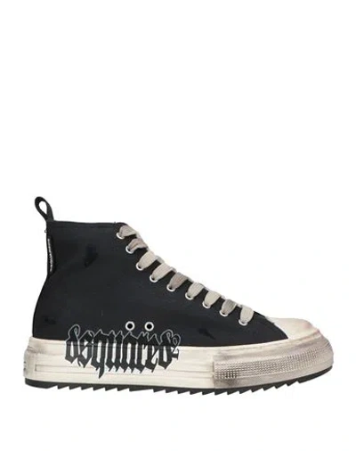 Dsquared2 Man Sneakers Black Size 9 Textile Fibers