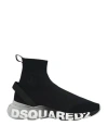 Dsquared2 Logo-print Sock Sneakers In Black