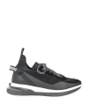 Dsquared2 Man Sneakers Black Size 9 Textile Fibers, Soft Leather In Black