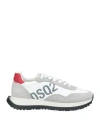 Dsquared2 Man Sneakers Grey Size 7 Leather