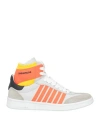 Dsquared2 Man Sneakers Light Grey Size 9 Leather In Gray