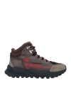 Dsquared2 Man Sneakers Khaki Size 11.25 Calfskin, Technical Fibers, Textile Fibers In Beige