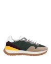 Dsquared2 Man Sneakers Khaki Size 8 Calfskin, Nylon In Beige