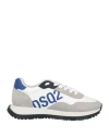 Dsquared2 Man Sneakers Light Grey Size 11 Leather