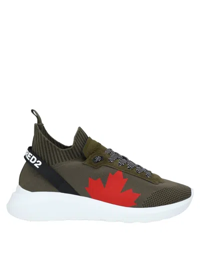 Dsquared2 Sneakers In Military Green