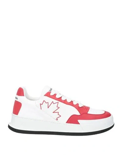 Dsquared2 Man Sneakers Red Size 10.5 Calfskin
