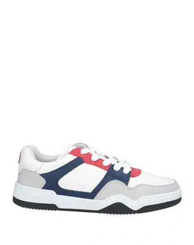 Dsquared2 Man Sneakers White Size 11 Calfskin