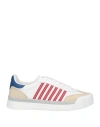 Dsquared2 New Jersey Leather Sneakers In White