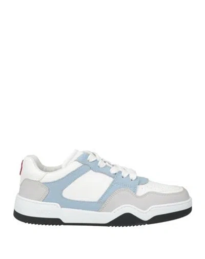 Dsquared2 Man Sneakers White Size 8 Calfskin