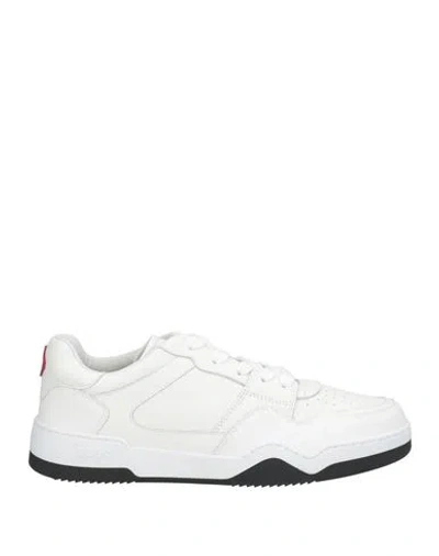 Dsquared2 Man Sneakers White Size 9 Calfskin