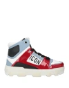 Dsquared2 Man Sneakers White Size 7.5 Calfskin, Textile Fibers In White