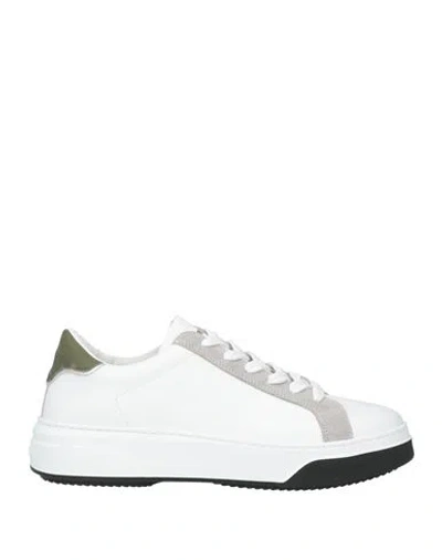 Dsquared2 Man Sneakers White Size 9 Soft Leather