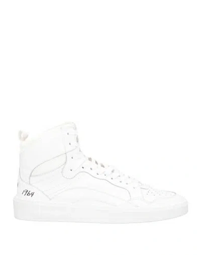 Dsquared2 Man Sneakers White Size 9.75 Leather