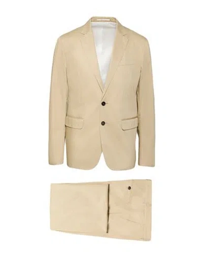 Dsquared2 Man Suit Beige Size 42 Cotton In Brown