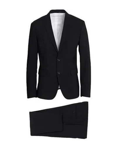 Dsquared2 Man Suit Black Size 36 Virgin Wool, Elastane
