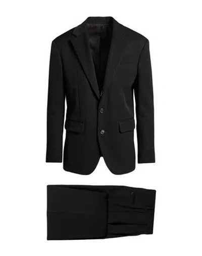 Dsquared2 Man Suit Black Size 36 Wool In Multi