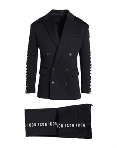 Dsquared2 Man Suit Black Size 38 Polyamide, Cotton