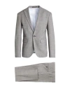 Dsquared2 Man Suit Black Size 38 Polyester, Virgin Wool, Elastane In Gray