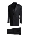 Dsquared2 Man Suit Black Size 40 Virgin Wool, Silk In Black