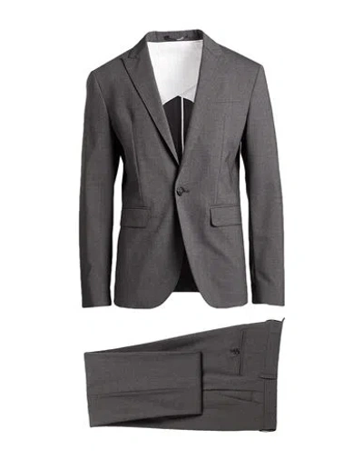 Dsquared2 Man Suit Grey Size 36 Virgin Wool, Elastane In Gray