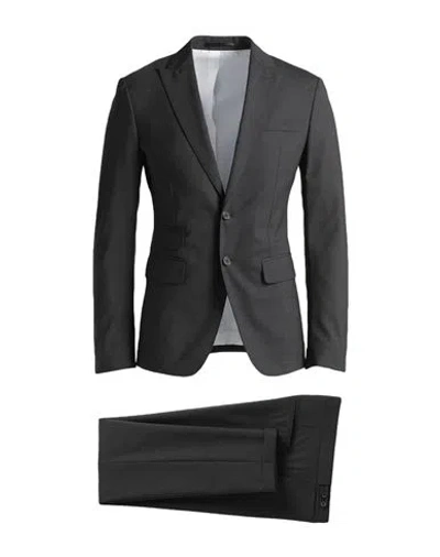 Dsquared2 Man Suit Grey Size 38 Virgin Wool, Elastane