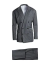Dsquared2 Man Suit Grey Size 38 Wool, Elastane In Gray