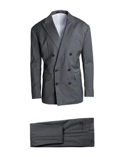 Dsquared2 Man Suit Grey Size 38 Wool, Elastane