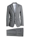 Dsquared2 Man Suit Grey Size 38 Wool, Elastane In Grey