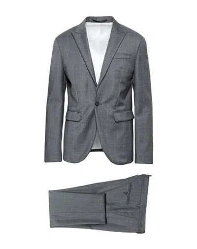 Dsquared2 Man Suit Grey Size 44 Virgin Wool In Gray