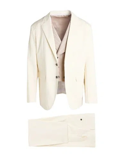 Dsquared2 Man Suit Ivory Size 44 Cotton, Elastane