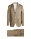 Dsquared2 Man Suit Khaki Size 42 Cotton, Elastane In Neutral