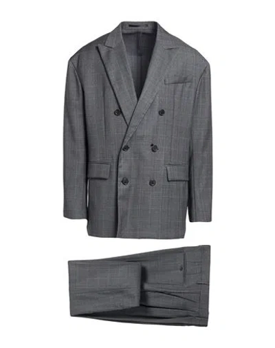 Dsquared2 Man Suit Lead Size 44 Virgin Wool In Grey