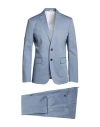 Dsquared2 Man Suit Light Blue Size 40 Cotton, Elastane