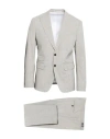 Dsquared2 Man Suit Light Grey Size 38 Virgin Wool, Elastane In Gray