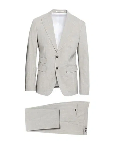 Dsquared2 Man Suit Light Grey Size 38 Virgin Wool, Elastane