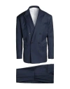 Dsquared2 Man Suit Midnight Blue Size 42 Wool, Elastane In Blue