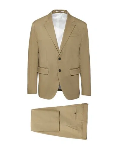 Dsquared2 Man Suit Sand Size 44 Cotton, Elastane In Brown