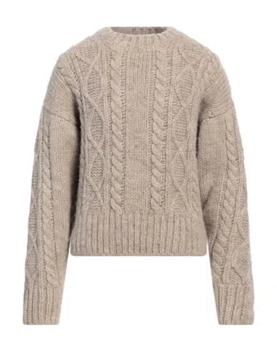 Dsquared2 Man Sweater Beige Size L Alpaca Wool, Cotton, Wool In Sand