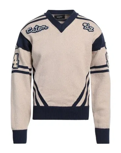 Dsquared2 Man Sweater Beige Size M Cotton, Polyester, Acrylic