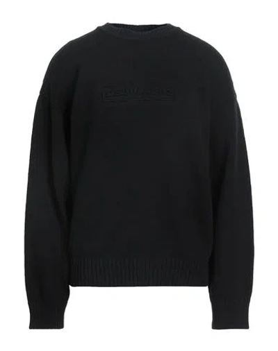 Dsquared2 Man Sweater Black Size M Cotton