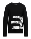Dsquared2 Man Sweater Black Size S Wool In Black